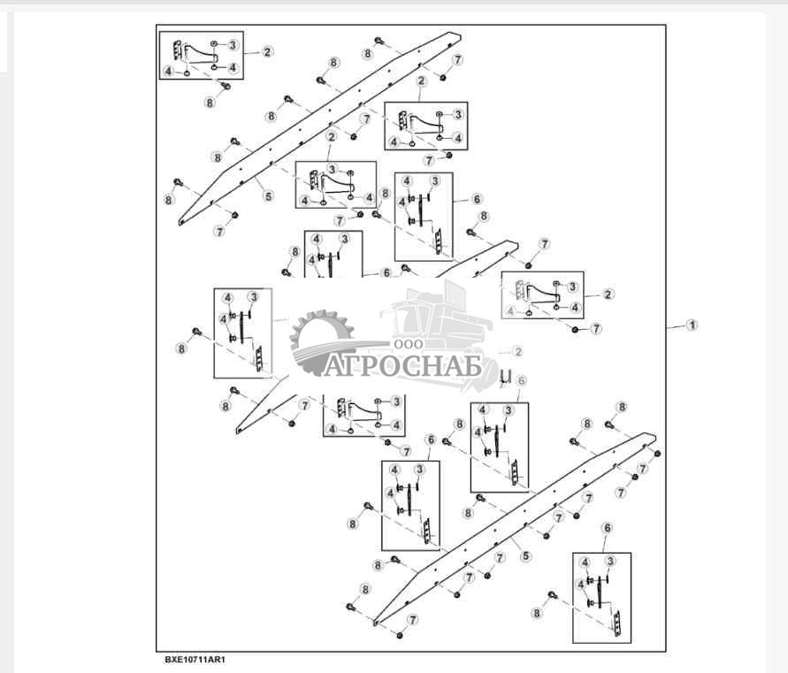 Зерноочистка для работы на склонах, навесное оборудование 